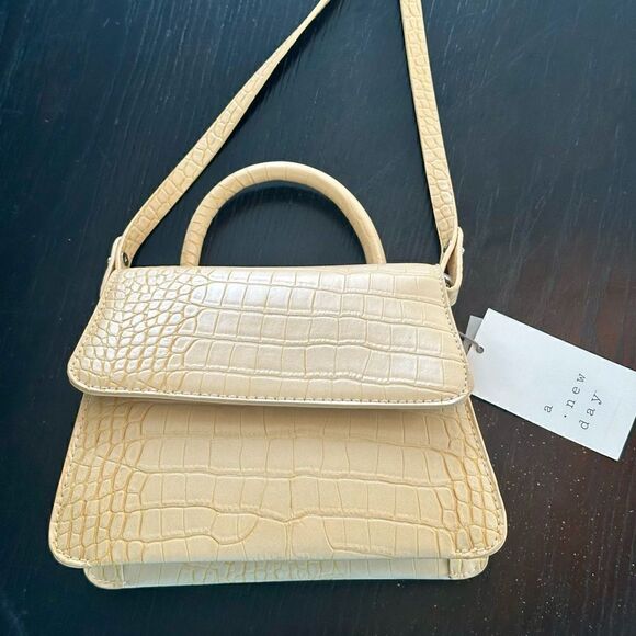 A New Day faux leather, mini satchel. - Picture 3 of 6